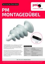 Technisches Datenblatt PM MONTAGEDÜBEL