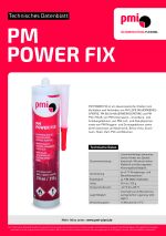 Technisches Datenblatt PM POWER FIX